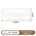 Gold foil freckle face sticker with star patterns measuring 150mm x 52mm size - Gold Foil Stars and Dots (QT-006)