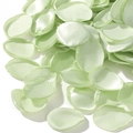 Bulk light green handmade artificial silk rose petals for wedding party decorations - Pale Green (40)
