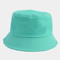 Minimalist mint green cotton bucket hat with durable canvas texture and stitching - M (56-58cm) / Teal