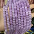 Strand of natural purple abacus stone beads for DIY handmade jewelry crafting - 6 / 5*8mm (approx. 73 pcs/strand)