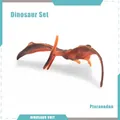 Orange Pteranodon dinosaur model toy with detailed wing texture and long crest - Pteranodon (BL-5246)