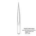 Professional silver mirror stainless steel peacock tweezers for eyelash extension 13.5cm - Mirror Finish Peacock Tweezers / 1.5mm Thick / 13.5cm