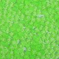 Fluorescent green acrylic alphabet beads 4x7mm for DIY jewelry making and crafts - Transparent Green with White Letters