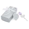 Rosa Stelo Argento Con Scatola Argento / Viola