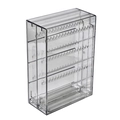 Senkrechter transparenter Schmuck-Organizer mit mehreren Schubladen für Ohrringe und Ketten - Vertikale Schmuckschatulle / Transparent