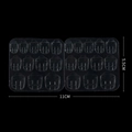 Languettes adhésives invisibles double face, planche 11cm x 5,5cm pour faux ongles - Colle en Gelée Carrée
