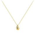 Elegant s925 silver water drop necklace in gold finish with a minimalist pendant - 925 Silver / Gold