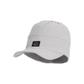 Light gray foldable sun visor hat with Sport mountain patch and adjustable drawstring - Light Gray