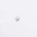 Macro shot of polished silver heart pendant with top ring for DIY necklace making - Type D: 5*7.2mm