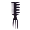 Black multifunctional styling comb with wide teeth and fine teeth for men's hair - 3-in-1 Multifunctional Hair Comb (NO.10)