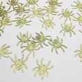Golden glitter spider confetti for Halloween party decoration on white background - Spider / 100pcs Pack / Gold