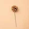 Weihnachtskiefernzapfen-Stecker mit goldenem Glitzer für den Weihnachtsbaumdekor - 6 Stück pro Beutel / Champagnergold Glitzer Kiefernzapfen