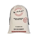 Sacco di Babbo Natale in tela con coulisse e stampa a tema consegna espressa festiva - 49*68CM, HK-02 (Retro Express)