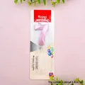 Pink number 7 birthday candle in retail packaging for party cake decoration - Rose Gold Number 7