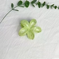 Green marble-textured flower hair claw clip with acetate finish for elegant styling - 8cm Flower-Ink Wash Green