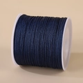 Navy blue 0.8mm nylon cord roll for DIY jewelry making and handmade necklaces - Navy Blue