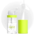 JOLLY JOJO Lip Drip clear hydrating oil in neon yellow tube for mirror-like shine - 01# Transparent Nude