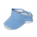 Close-up of moisture-wicking sweatband and polyester fabric on a blue sun visor - 58cm / Cyan