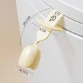 Creamy yellow tulip silicone toilet seat lifter handle with a 24.5cm adjustable strap - Strap Handle Lifter / Tulip Lifter - Cream Yellow (Regular)