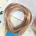 U-shaped golden metal headbands in bulk for DIY hair accessories and crafting - KC Gold