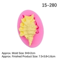 Pink silicone shell mold for sea shell fondant and marine theme cake decorating - No. 1 / Pink