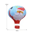 Lanterna natalizia a forma di mongolfiera con Babbo Natale, altezza 45cm decoro - Piccola Mongolfiera-Babbo Natale