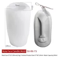 Stampo in silicone viso maschile astratto per candele fai da te con dimensioni dettagliate - Stampo per candele viso maschile RX-73