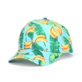 Tropical banana print baseball cap in light blue with yellow fruit and green leaves - Light Blue Banana Print Style (33#)