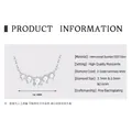 S925 sterling silver moissanite cross necklace pendant with D-color round stones - Smile