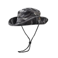 Cappello da sole mimetico digitale con tesa larga e cinturino regolabile - M (56-59cm) / Grigio Camouflage