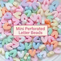 Mini alphabet beads in macaron colors for DIY jewelry and phone chain making - Letter V / 1 Piece