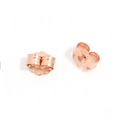 Poussettes de boucles d'oreilles papillon en argent 925 plaqué or rose avec poinçon S925 - Or Rose 5mm Grand 1 Paire
