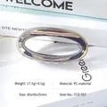Iridescent purple jelly hair claw clip made of PC material in 80mm size - Jelly Green-TCB-957