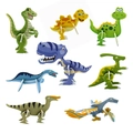 3D cardboard dinosaur puzzle set with 8 vibrant cartoon models for kids assembly - 3D Foam Dinosaur Puzzle