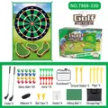 Set de juego de golf para niños con tapete de tiro, palos, bolas y bolsa de transporte - 120x178cm Estilo B4 (1 Tapete + 2 Palos)