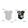 Detailed size parameters of T-shirt shaped silicone mold for DIY resin plaster crafts - D3827-T-shirt Tag Mold