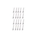 Set of 20 antique silver mini spoon charms made of zinc alloy for DIY jewelry making - 20Pcs/Silver