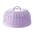 Coprivivande viola in plastica a cupola con maniglia per proteggere piatti a tavola - Aggiornato / Viola