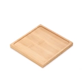 Square natural bamboo base tray for succulent pots and DIY mosaic coaster crafts - Square Outer Diameter 11cm Inner Diameter 10cm