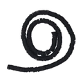 Flat round black polymer clay beads spiral layout for DIY jewelry making accessories - Black
