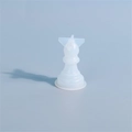 Transluzente Silikonform für Schachfiguren (Läufer) für Harz-, Kerzen- oder Schokoladenbau - 3D Läufer Form (Leicht)