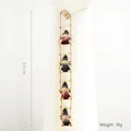 60cm Christmas gnome ladder ornament with four plush gnomes on a rope for festive decor - Santa Gnome Ladder String