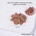 Star-shaped coffee cookie food model keychain pendant with 4.5cm diameter scale - Coffee Flower Cookie - No Ring