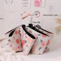 Ombrello pieghevole automatico floreale con petali rosa e fiocco sull'impugnatura - Stile Automatico a 3 Pieghe - Fiore di Pesco