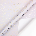Light purple gift wrapping paper with golden heart pattern and metallic gold foil finish - Bronzing Heart / 50*70CM