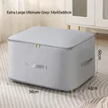 Extra large storage bag in neutral grey with sturdy handles for clothes and bedding - Extra Large (54*42*60cm) / Ultimate Gray