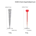 DIY silicone mold for heart ballpoint pens with grey and red stylish finishes - Heart Ballpoint Pen Mold