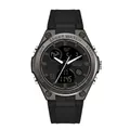 SAMDA 6008 sport watch with dual display black silicone strap and 50M waterproof rating - 6067 Black Women's
