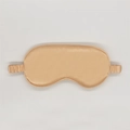 Champagne silk sleep mask with smooth satin texture and elastic strap for comfort - Champagne Gold 9#