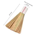 Handmade bamboo pot brush with cloth covered flat head, 25.5cm length for kitchen cleaning - Cloth Cover Flat Head Bamboo Brush